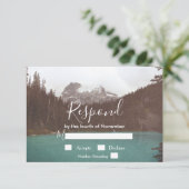 Rustikale Hochzeit des Baumsees RSVP (Stehend Vorderseite)