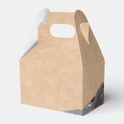 Rustikale Hochzeit des Kraft Mountain Forest Geschenkschachtel (Rückseite)