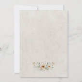 Rustikale Hochzeit des langgestreckten Schädels Einladung (Rückseite)