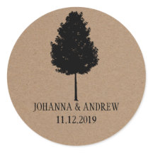 Rustikale Hochzeit des Papierwalds