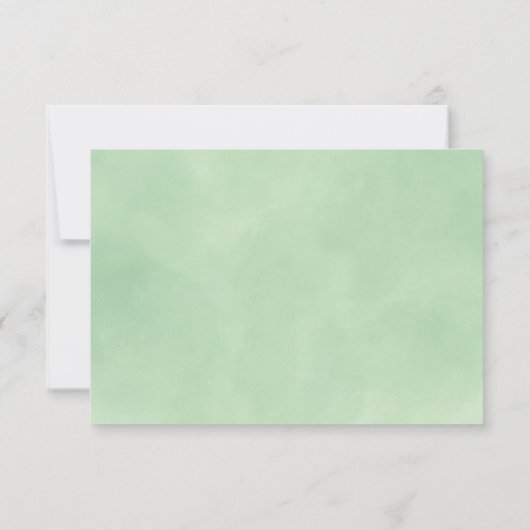 Rustikale Hochzeit des Pinienwaldes RSVP Karte (Rückseite)