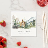 Rustikale Hochzeit des Pinienwaldes Serviette (Beispiel)