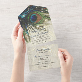 Rustikale Hochzeit des Vintagen Holzschiffes All In One Einladung