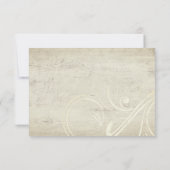 Rustikale Hochzeit des Vintagen Holzschiffes RSVP Karte (Rückseite)