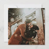 Rustikale Hochzeit des Waldwaldes Pinienwald Einladung (Rückseite)