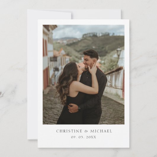 Rustikale Hochzeit des Waldwaldes Pinienwald Einladung (Rückseite)