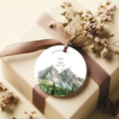 Rustikale Hochzeit des Waldwaldes Pinienwald Geschenkanhänger