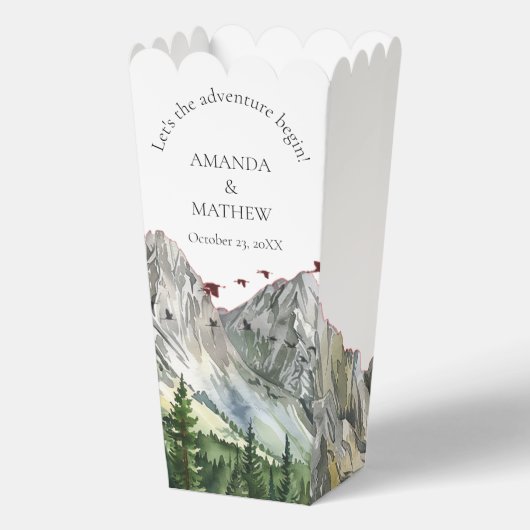 Rustikale Hochzeit des Waldwaldes Pinienwald Geschenkschachtel (Vorderseite)