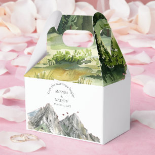 Rustikale Hochzeit des Waldwaldes Pinienwald Geschenkschachtel