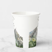 Rustikale Hochzeit des Waldwaldes Pinienwald Pappbecher (Links)