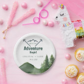 Rustikale Hochzeit des Waldwaldes Pinienwald Pappteller (Party)