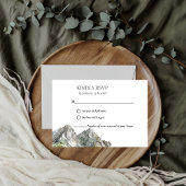 Rustikale Hochzeit des Waldwaldes Pinienwald RSVP Karte