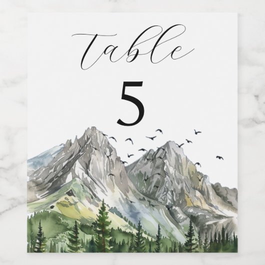 Rustikale Hochzeit des Waldwaldes Pinienwald Weinetikett (Einzelnes Label)