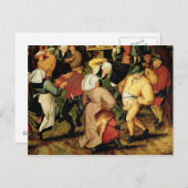 Rustikale Hochzeit, Details der Tanzenden Postkarte (Vorne/Hinten)