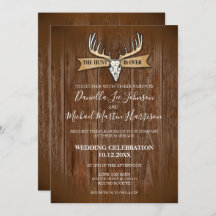 Rustikale Hochzeit Die Jagd ist vorbei