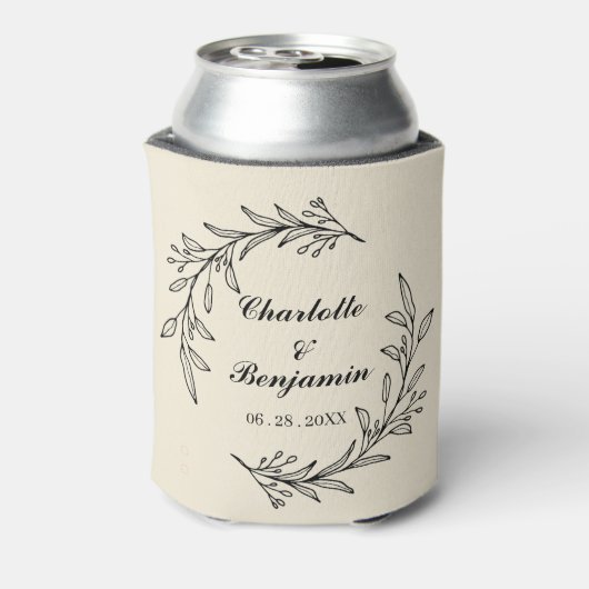 Rustikale Hochzeit Dosenkühler (Kanne Rückseite)