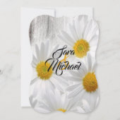 rustikale Hochzeit einladen Einladung (Rückseite)