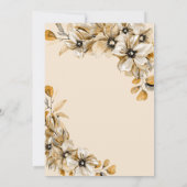 Rustikale Hochzeit Einladung (Rückseite)