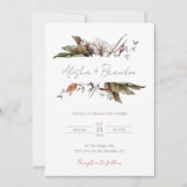 Rustikale Hochzeit Einladung (Vorderseite)