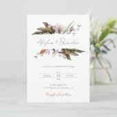 Rustikale Hochzeit Einladung (Stehend Vorderseite)