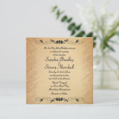 Rustikale Hochzeit Einladung (Stehend Vorderseite)
