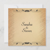 Rustikale Hochzeit Einladung (Rückseite)