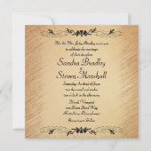 Rustikale Hochzeit Einladung (Vorderseite)