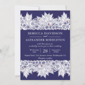Rustikale Hochzeit Einladung (Vorderseite)