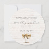 Rustikale Hochzeit Einladung (Rückseite)