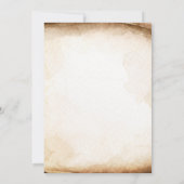 Rustikale Hochzeit Einladung (Rückseite)