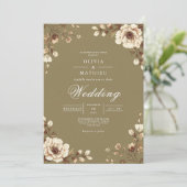 Rustikale Hochzeit Einladung (Stehend Vorderseite)