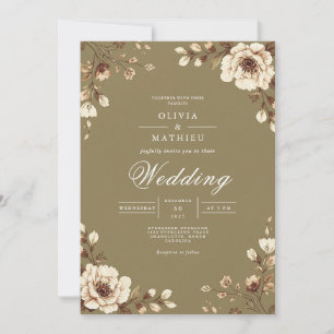 Rustikale Hochzeit Einladung