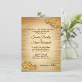 Rustikale Hochzeit Einladung (Stehend Vorderseite)