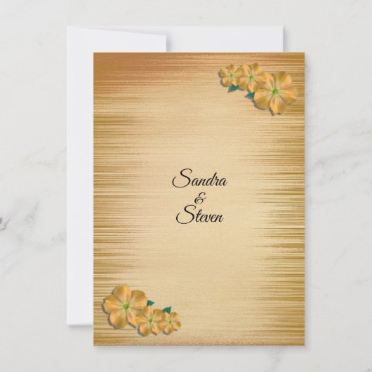 Rustikale Hochzeit Einladung (Rückseite)