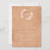 Rustikale Hochzeit Einladung (Vorderseite)