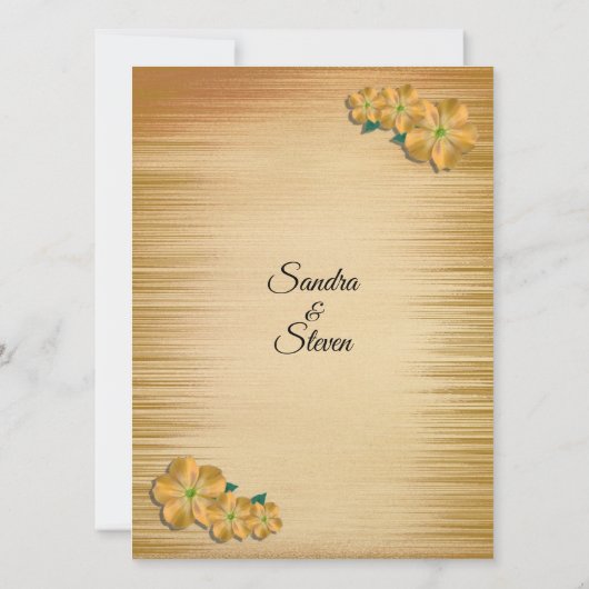 Rustikale Hochzeit Einladung (Rückseite)