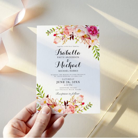 Rustikale Hochzeit Einladung