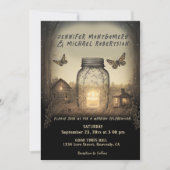 Rustikale Hochzeit Einladung (Vorderseite)