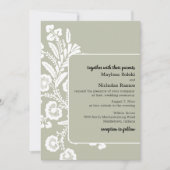 Rustikale Hochzeit Einladung (Vorderseite)