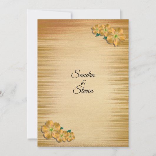 Rustikale Hochzeit Einladung (Rückseite)