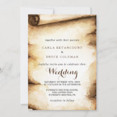 Rustikale Hochzeit Einladung (Vorderseite)