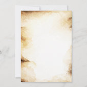 Rustikale Hochzeit Einladung (Rückseite)