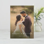 Rustikale Hochzeit Einladung (Stehend Vorderseite)