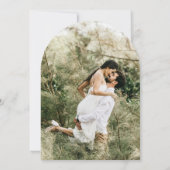 Rustikale Hochzeit Einladung (Rückseite)