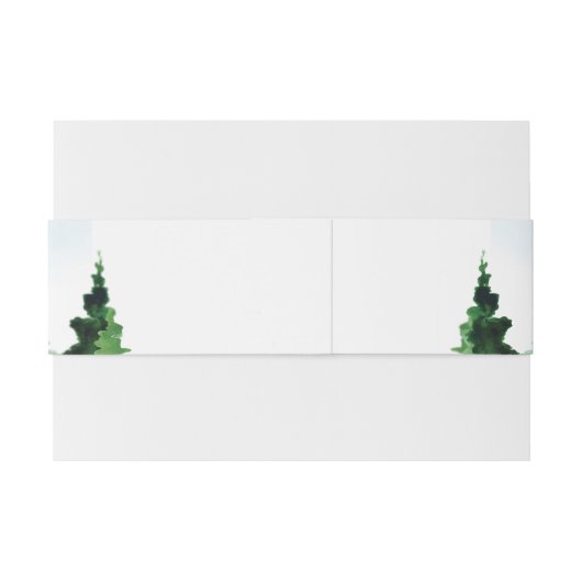 Rustikale Hochzeit Einladungsbanderole (Rückseitenbeispiel)