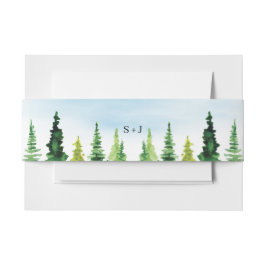 Rustikale Hochzeit Einladungsbanderole