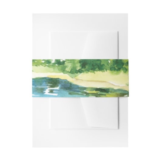 Rustikale Hochzeit Einladungsbanderole (Vorderseite Beispiel)