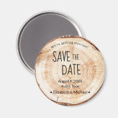 Rustikale Hochzeit Einzigartiges, Save the Date be Magnet (Vorderseite/Rückseite)