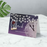 Rustikale Hochzeit Elegant Lila Danke