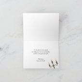 Rustikale Hochzeit Elegant Lila Danke (Innenseite)